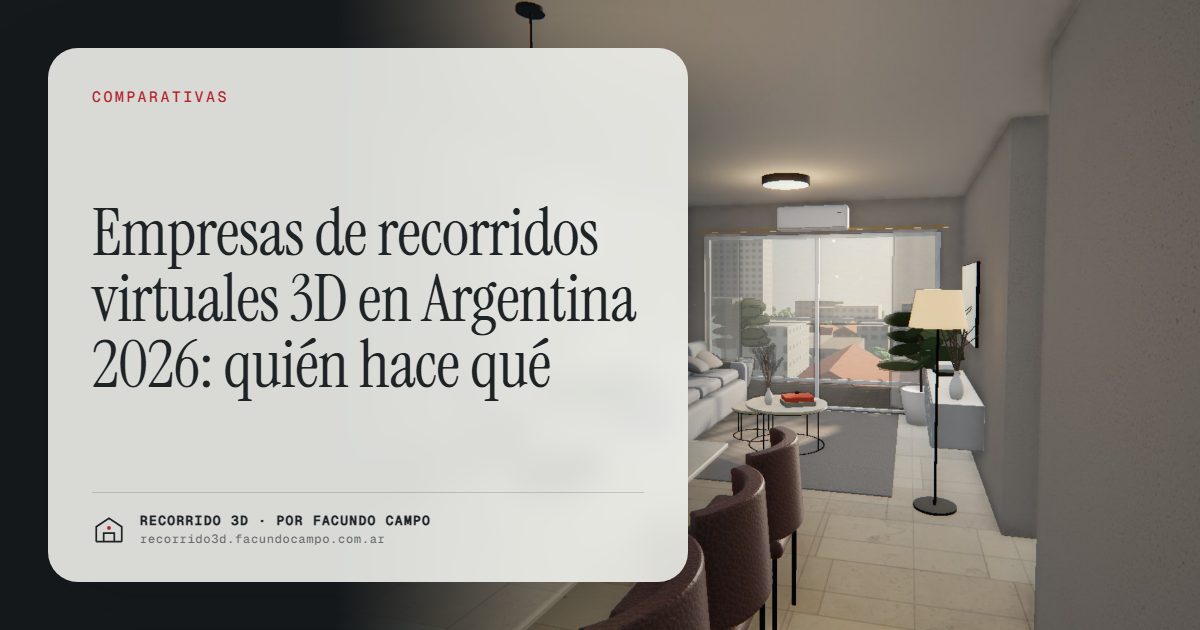 Empresas de recorridos virtuales 3D en Argentina 2026: quién hace qué · Recorrido 3D
