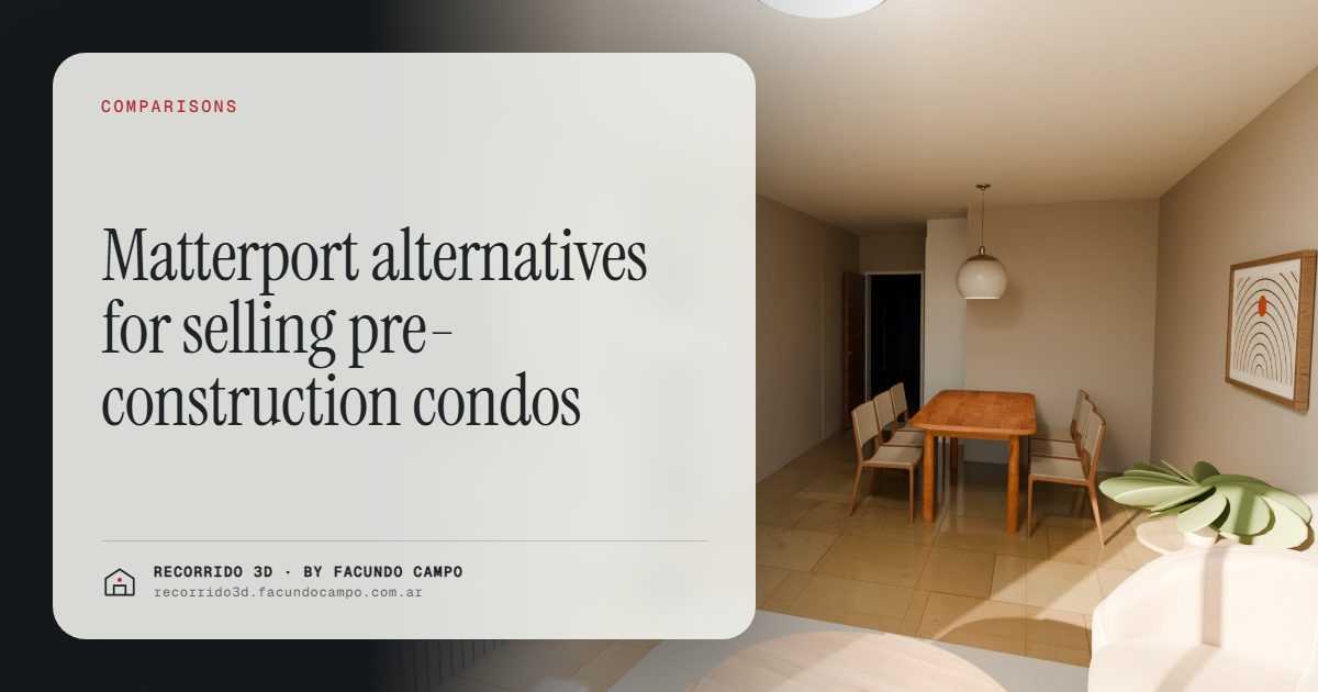 Matterport alternatives for selling pre-construction condos · Recorrido 3D